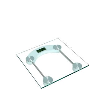Balança Quadrada Digital Vidro Temperado 180kg Banheiro