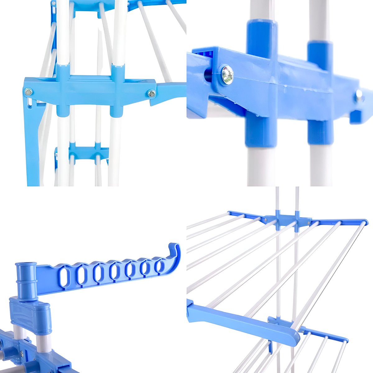 Varal de Roupa Dobrável Cabideiro 3 Andares Portátil - Imagem 3