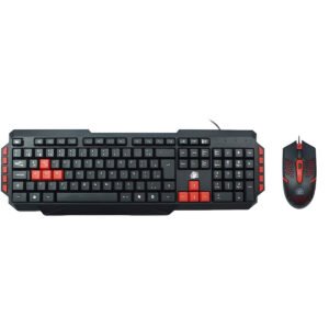 Kit Gamer Teclado Mouse com Fio Ergonômico Jogo Informática