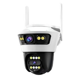 Câmera Vigilância Segurança Lente Dupla Zoom Monitoramento