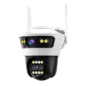 Câmera Vigilância Segurança Lente Dupla Zoom Monitoramento