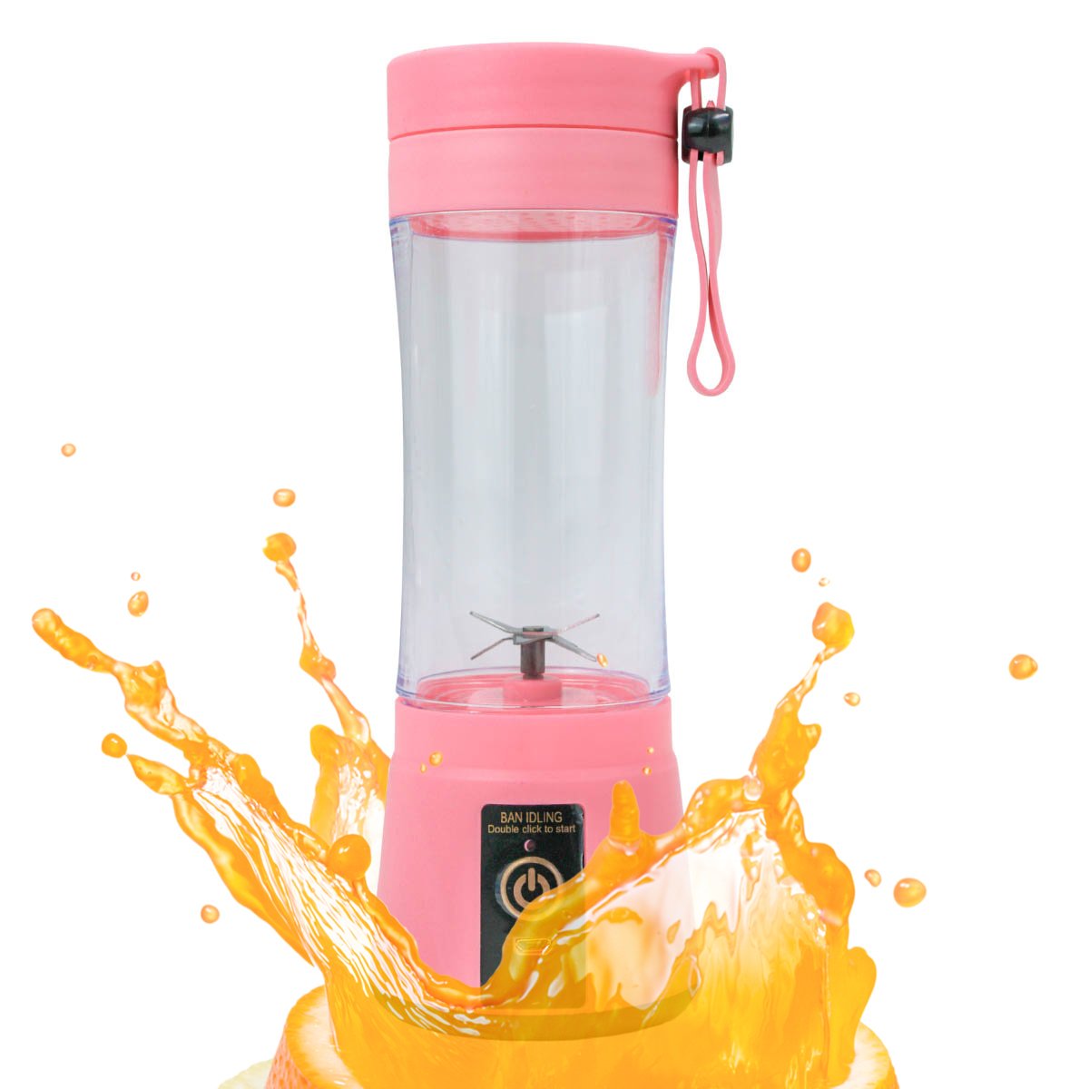 Mini Liquidificador Juice Cup Portátil Elétrico Suco Cor:Rosa - Imagem 6