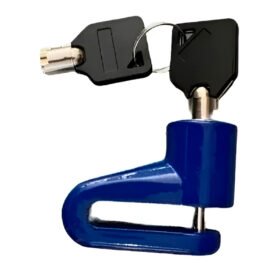 Trava de Disco Cadeado Motocicleta Freio Azul Segurança
