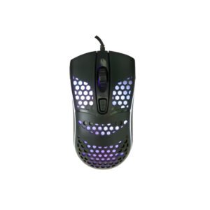 Mouse Gamer Luz LED com Fio Preto Informática Computador