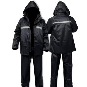 Capa Conjunto de Chuva Roupa Impermeável Motoqueiro Proteção Tamanho:M