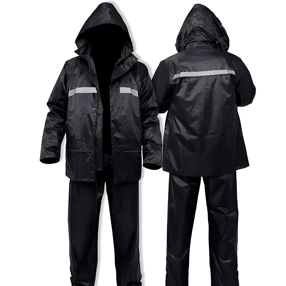 Capa Conjunto de Chuva Roupa Impermeável Motoqueiro Proteção Tamanho:M