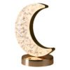 Luminária Formato Lua Decoração LED Quarto Iluminação