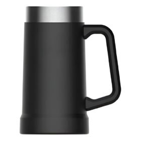Caneca Térmica Aço Inox Lisa Cerveja Suco 710ml Preta